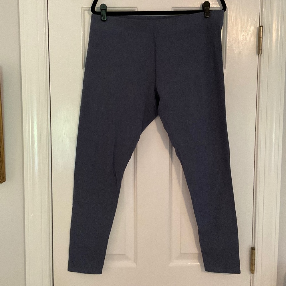 L.L. Bean Pull-On Heather Blue Pants Size L Reg